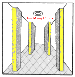 Too many pillars