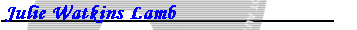 Julie Watkins Lamb